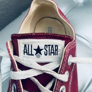 Converse All Star MADE IN USA Vintage Maroon Low-top Canvas Sneakers